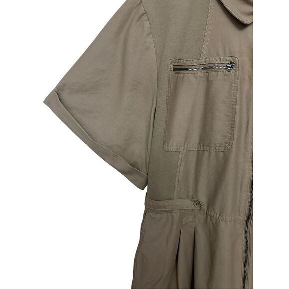 Daily Practice by Anthropologie Short-Sleeve Utility Jumpsuit  Size: L - Picture 3 of 9